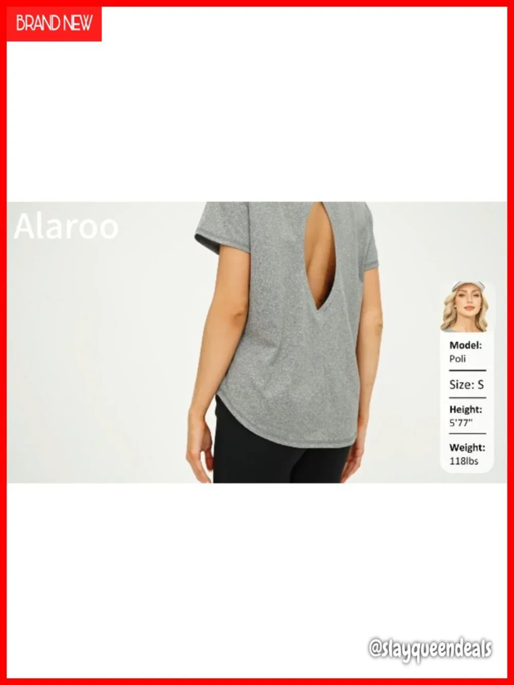 Open Back Workout Top Short Sleeve Pilates Active Tee